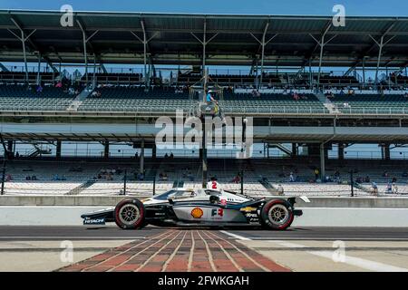 Indianapolis, Indiana, États-Unis. 20 mai 2021. JOSEF NEWGARDEN (2) des États-Unis pratique la 105e course de l'Indianapolis 500 au circuit automobile d'Indianapolis à Indianapolis, Indiana. Credit: Walter G Arce SR Grindstone Medi/ASP/ZUMA Wire/Alay Live News Banque D'Images