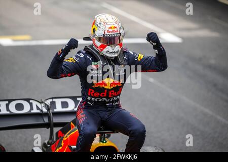 33 VERSTAPPEN Max (nld), Red Bull Racing Honda RB16B, portrait, vainqueur du Championnat du monde de Formule 1 2021, Grand Prix de Monaco du 20 au 23 mai à Monaco - photo Antonin Vincent / DPPI / LiveMedia Banque D'Images