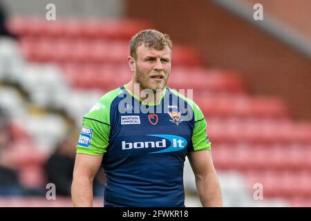 Leigh, Royaume-Uni. 23 mai 2021. Josh Jones (13) de Huddersfield Giants en action pendant le match à Leigh, Royaume-Uni, le 5/23/2021. (Photo de Simon Whitehead/News Images/Sipa USA) crédit: SIPA USA/Alay Live News Banque D'Images