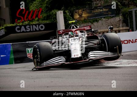 99 GIOVINAZZI Antonio (ita), Alfa Romeo Racing ORLEN C41, action pendant le Championnat du monde de Formule 1 2021, Grand Prix de Monaco du 20 au 23 mai à Monaco - photo DPPI / LiveMedia Banque D'Images