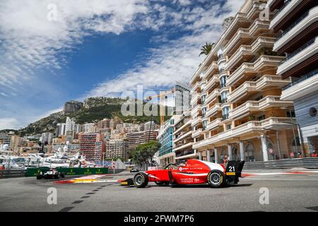 21 QUINN Alex, Arden, action lors du 3ème tour du Championnat régional d'Europe de Formule 2021 par Alpine à Monaco, du 21 au 23 mai 2021 - photo Antonin Vincent / DPPI Banque D'Images