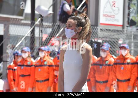 Monte Carlo, Monaco. 23 mai 2021. 23 mai 2021, circuit de Monaco, Monte Carlo, FORMULE 1 GRAND PRIX DE MONACO 2021, 20 - 23 mai 2021, sur la photo Grid Girl Credit: dpa/Alay Live News Banque D'Images