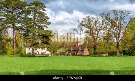 Village de Hartlebury, vue générale près de Kidderminster, Worcestershire. Banque D'Images