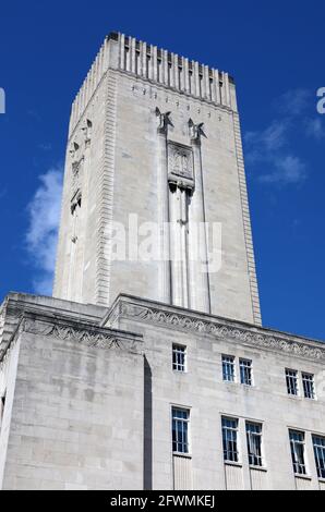 Architecture art déco à Liverpool Banque D'Images