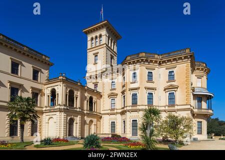 Angleterre, Île de Wight, East Cowes, Osborne House, ancien palais de la reine Victoria et du prince Albert Banque D'Images