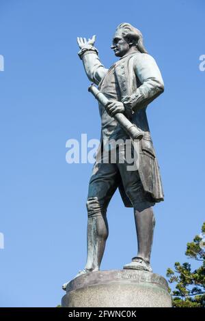 Statue du capitaine cuisinier. Sydney Banque D'Images
