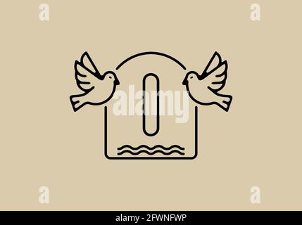 logo original en forme d'animal Illustration de Vecteur