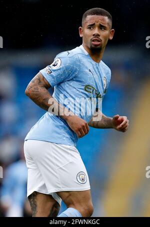 Manchester, Angleterre, le 23 mai 2021. Gabriel Jesus de Manchester City pendant le match de la Premier League au Etihad Stadium, Manchester. Crédit photo à lire: Darren Staples / Sportimage crédit: Sportimage / Alay Live News Banque D'Images