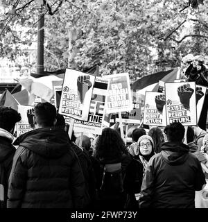 Londres Royaume-Uni - 05 22 2021 - Marche pro-palestinienne à Londres Banque D'Images