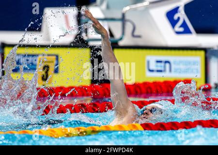 BUDAPEST, HONGRIE - MAI 23 : Peter Bernek de Hongrie en compétition à la finale individuelle Medley de 400 m de Men lors des championnats d'athlétisme européens de LEN S Banque D'Images