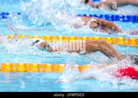 BUDAPEST, HONGRIE - MAI 23: Anna Egorova de Russie en compétition à la finale Freestyle femmes 400m pendant les championnats européens d'AQUESTON natation Banque D'Images