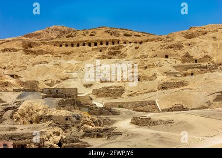 Tombeaux des Nobles à Louxor, Égypte Banque D'Images