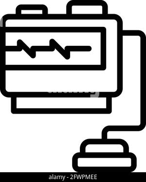 Icône de stimulateur cardiaque. Outline Pacemaker vector icône pour la conception de sites Web isolée sur fond blanc Illustration de Vecteur