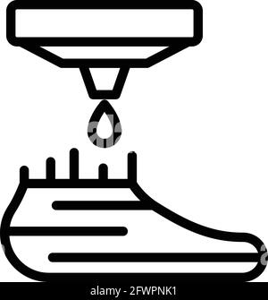 Icône de jambe artificielle. Icône vectorielle de la jambe artificielle pour la conception de sites Web isolée sur fond blanc Illustration de Vecteur