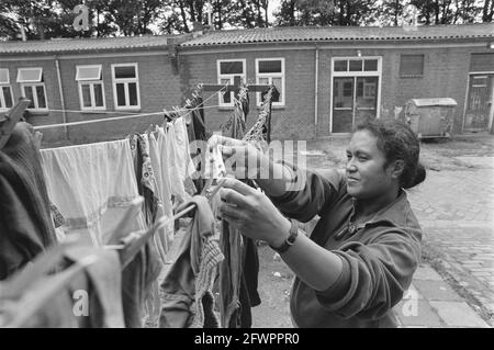 Camp de Molucan Lunetten à Vught, ancien camp de concentration Vught, dernier camp de casernes South Molucans, 16 juillet 1984, camps de concentration, pays-Bas, agence de presse du xxe siècle photo, nouvelles à retenir, documentaire, photographie historique 1945-1990, histoires visuelles, L'histoire humaine du XXe siècle, immortaliser des moments dans le temps Banque D'Images