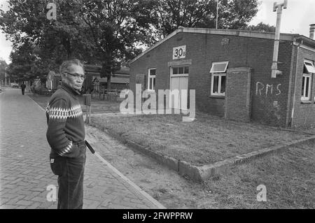 Camp de Molucan Lunetten à Vught, ancien camp de concentration Vught, dernier camp de casernes South Molucans, 16 juillet 1984, camps de concentration, pays-Bas, agence de presse du xxe siècle photo, nouvelles à retenir, documentaire, photographie historique 1945-1990, histoires visuelles, L'histoire humaine du XXe siècle, immortaliser des moments dans le temps Banque D'Images