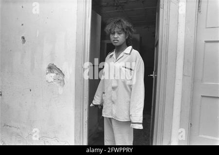 Camp de Molucan Lunetten à Vught, ancien camp de concentration Vught, dernier camp de casernes South Molucans, 16 juillet 1984, camps de concentration, pays-Bas, agence de presse du xxe siècle photo, nouvelles à retenir, documentaire, photographie historique 1945-1990, histoires visuelles, L'histoire humaine du XXe siècle, immortaliser des moments dans le temps Banque D'Images