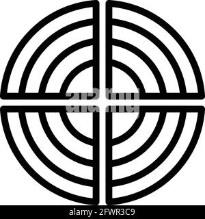 Icône du refroidisseur d'antenne. Contour de l'icône du vecteur du refroidisseur d'antenne pour la conception de bande isolée sur fond blanc Illustration de Vecteur