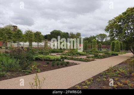 RHS Bridgewater Manchester Victorian Waldled Garden Banque D'Images