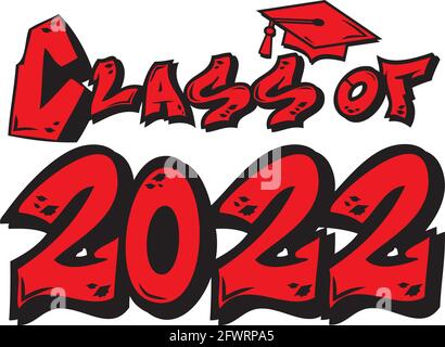 Classe de 2022 Graffiti Illustration de Vecteur