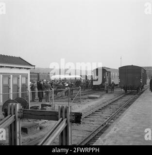 Hollandais prisonniers de guerre de Russie de retour aux pays-Bas à Oldenzaal, 10 novembre 1950, prisonniers de guerre, rapatriement, Pays-Bas, Agence de presse du XXe siècle photo, nouvelles à retenir, documentaire, photographie historique 1945-1990, histoires visuelles, L'histoire humaine du XXe siècle, immortaliser des moments dans le temps Banque D'Images