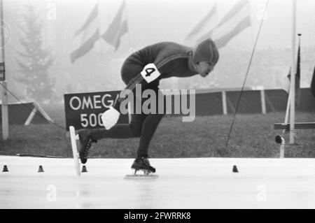 Championnats néerlandais de patinage de vitesse Mesdames et Messieurs, Amsterdam; Eddy Verheyen, 10 janvier 1971, Patinage de vitesse, sport, pays-Bas, agence de presse du XXe siècle photo, news to remember, documentaire, photographie historique 1945-1990, histoires visuelles, L'histoire humaine du XXe siècle, immortaliser des moments dans le temps Banque D'Images