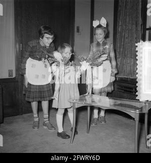 Princess Marijke 7 Years Reception Soestdijk, 18 février 1954, Receipts, pays-Bas, agence de presse du xxe siècle photo, nouvelles à retenir, documentaire, photographie historique 1945-1990, histoires visuelles, L'histoire humaine du XXe siècle, immortaliser des moments dans le temps Banque D'Images