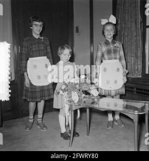 Princess Marijke 7 ans de réception Soestdijk, 18 février 1954, Réceptions, pays-Bas, agence de presse du xxe siècle photo, nouvelles à retenir, documentaire, photographie historique 1945-1990, histoires visuelles, L'histoire humaine du XXe siècle, immortaliser des moments dans le temps Banque D'Images