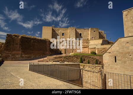 Extérieurs du château Castell del Rei ou la Suda (Lleida, Catalogne, Espagne) ESP: Exteriores del Castillo del Rey o la Suda (Lérida, España) Banque D'Images