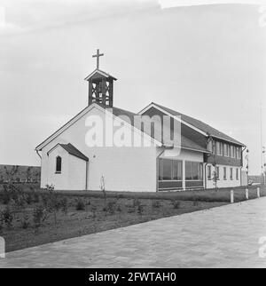 Église norvégienne dans la région de Botlek, 20 juillet 1964, Églises, pays-Bas, agence de presse du xxe siècle photo, nouvelles à retenir, documentaire, photographie historique 1945-1990, histoires visuelles, L'histoire humaine du XXe siècle, immortaliser des moments dans le temps Banque D'Images