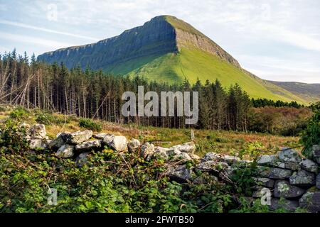 Promenade en boucle Benbulben ou Ben Bulben dans le comté de Sligo, Irlande, Banque D'Images