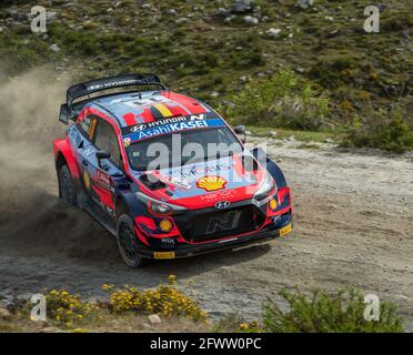 Cabeceiras, Portugal - 22 mai 2021 : 11 Thierry NEUVILLE (bel), Martijn WYDAEGHE (bel), HYUNDAI SHELL MOBIS WRT, HYUNDAI I20 coupe WRC, Portugal 2021 Banque D'Images