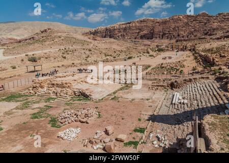 PETRA, JORDANIE - 24 MARS 2017 : ruines dans la ville antique de Petra, Jordanie Banque D'Images