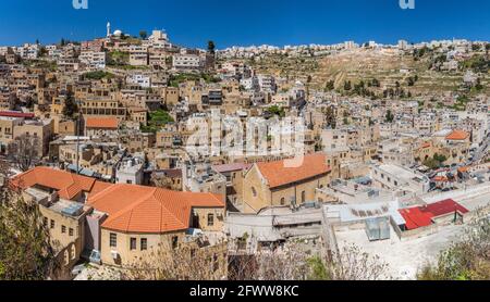 Panorama de la ville de Salt, Jordanie Banque D'Images