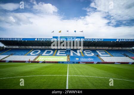 Odense, Danemark. 24 mai 2021. Nature Energy Park est prêt pour le match 3F Superliga entre Odense Boldklub et AC Horsens à Odense. (Crédit photo : Gonzales photo/Alamy Live News Banque D'Images