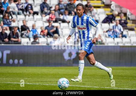 Odense, Danemark. 24 mai 2021. Robin Ostrom d'OB vu pendant le 3F Superliga match entre Odense Boldklub et AC Horsens à nature Energy Park à Odense. (Crédit photo : Gonzales photo/Alamy Live News Banque D'Images