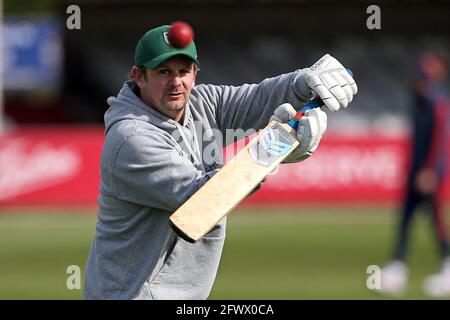 Alex Gidman, entraîneur de la première équipe de Worcestershire, au cours de la CCC d'Essex contre le CCC de Worcestershire, LV Insurance County Championship Group 1 Cricket au Cloudfm Co Banque D'Images