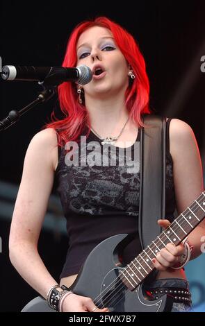 MOLLY LORENNE DE LA FADERST AU POUVOIR DANS LE PARC, SOUTHAMPTON 05-06-5 PIC MIKE WALKER, 2005 Banque D'Images