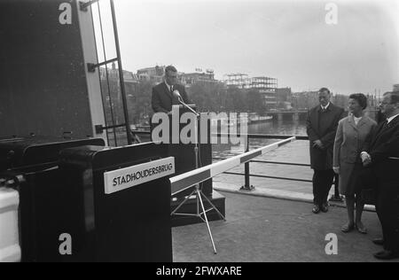 Ouverture du pont porte-affiche, 23 octobre 1969, ouvertures, pays-Bas, agence de presse du xxe siècle photo, nouvelles à retenir, documentaire, photographie historique 1945-1990, histoires visuelles, L'histoire humaine du XXe siècle, immortaliser des moments dans le temps Banque D'Images