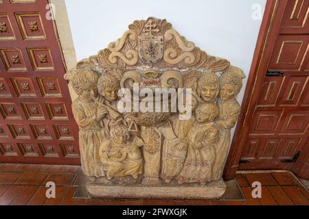 Belle palourdes dans l'église de Veracruz à Bogota, Colombie Banque D'Images