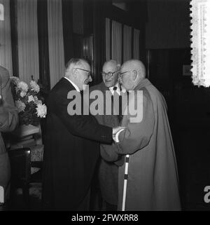 Réception G. th. BOM et fils ( 200 ans ). Poort van Cleeve, 6 octobre 1956, réceptions, pays-Bas, agence de presse du xxe siècle photo, nouvelles de Banque D'Images