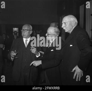 Réception G. th. BOM et fils ( 200 ans ). Poort van Cleeve, 6 octobre 1956, réceptions, pays-Bas, agence de presse du xxe siècle photo, nouvelles de Banque D'Images