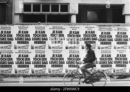 Publicité pour l'apparition du nouveau journal de Dag, 14 mars 1980, DAILY DAMES, REVALORISATION, pays-Bas, agence de presse du xxe siècle photo, nouvelles Banque D'Images