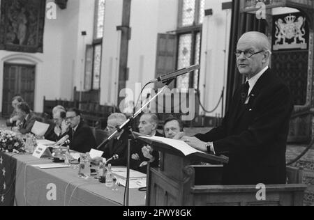 Conseil de l’Europe tenu à la Haye 6e audition sur l’innovation, la concurrence et la prise de décisions politiques, H. de Koster, 24 mars 1981, auditions, N Banque D'Images