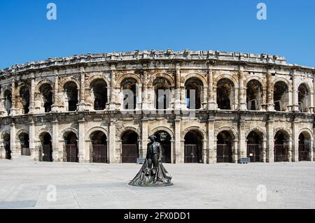 Arènes de Nîmes, France Banque D'Images