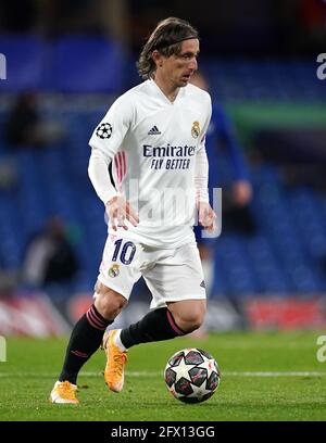 Photo du dossier datée du 05-05-2021 de Luka Modric, du Real Madrid. Date de publication : le mardi 25 mai 2021. Banque D'Images