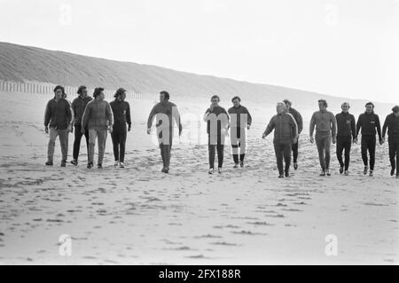 Ajax sur la plage près de Wassenaar, 27 septembre 1972, sports, joueurs de football, pays-Bas, agence de presse du xxe siècle photo, nouvelles à retenir, documentaire, photographie historique 1945-1990, histoires visuelles, L'histoire humaine du XXe siècle, immortaliser des moments dans le temps Banque D'Images