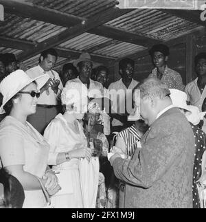 Princesse Beatrix au Suriname, arrivée à Henarpolder, 9 mars 1965, visites, Princesses, pays-Bas, agence de presse du XXe siècle photo, news to remember, documentaire, photographie historique 1945-1990, histoires visuelles, L'histoire humaine du XXe siècle, immortaliser des moments dans le temps Banque D'Images