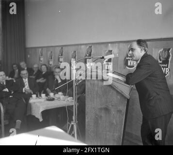 KVP-landdag à Utrecht, m. van Doom et vos, 24 février 1962, pays-Bas, Agence de presse du XXe siècle photo, nouvelles à retenir, documentaire, photographie historique 1945-1990, histoires visuelles, L'histoire humaine du XXe siècle, immortaliser des moments dans le temps Banque D'Images