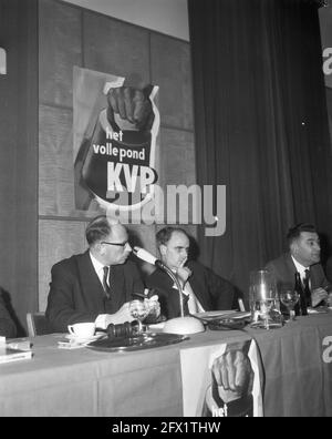 KVP-landdag à Utrecht, m. van Doom et vos, 24 février 1962, pays-Bas, Agence de presse du XXe siècle photo, nouvelles à retenir, documentaire, photographie historique 1945-1990, histoires visuelles, L'histoire humaine du XXe siècle, immortaliser des moments dans le temps Banque D'Images